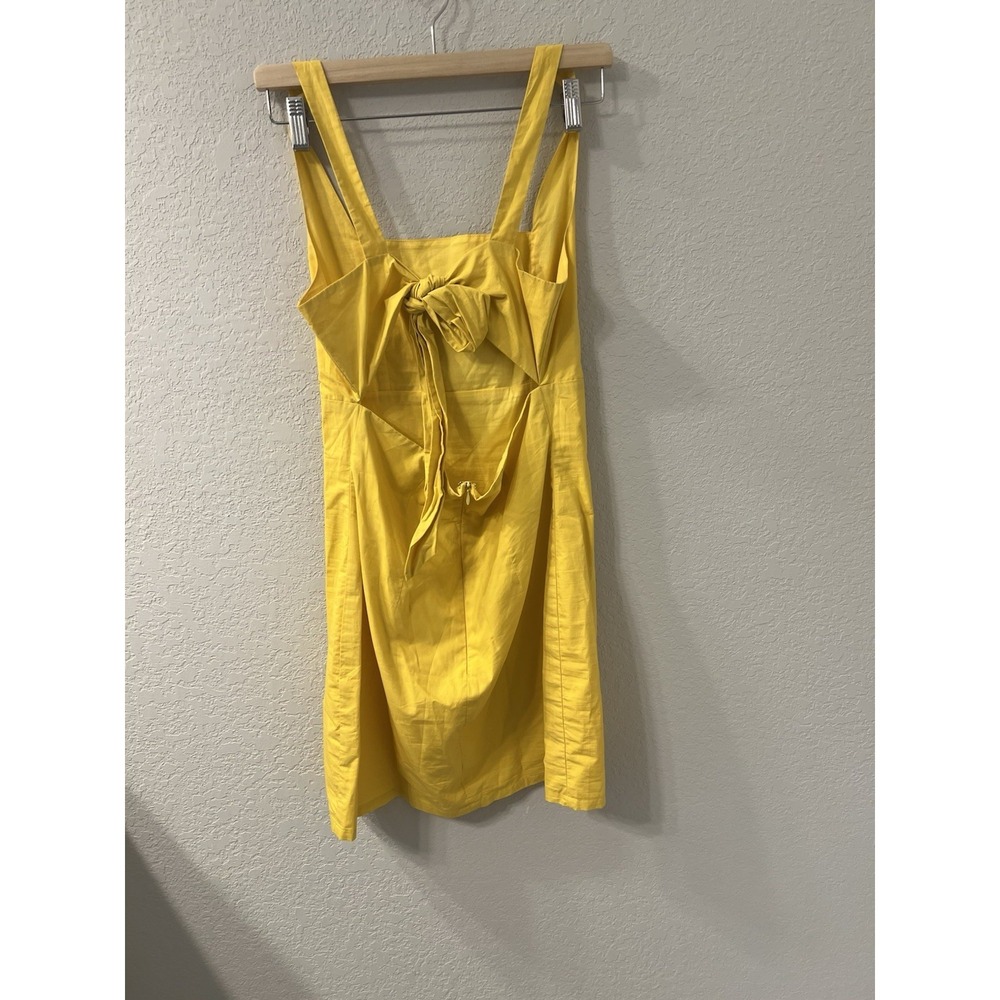 Anthropologie Corey Lynn Calter Yellow Cut-Out-Back Dress size S - Picture 2 of 6
